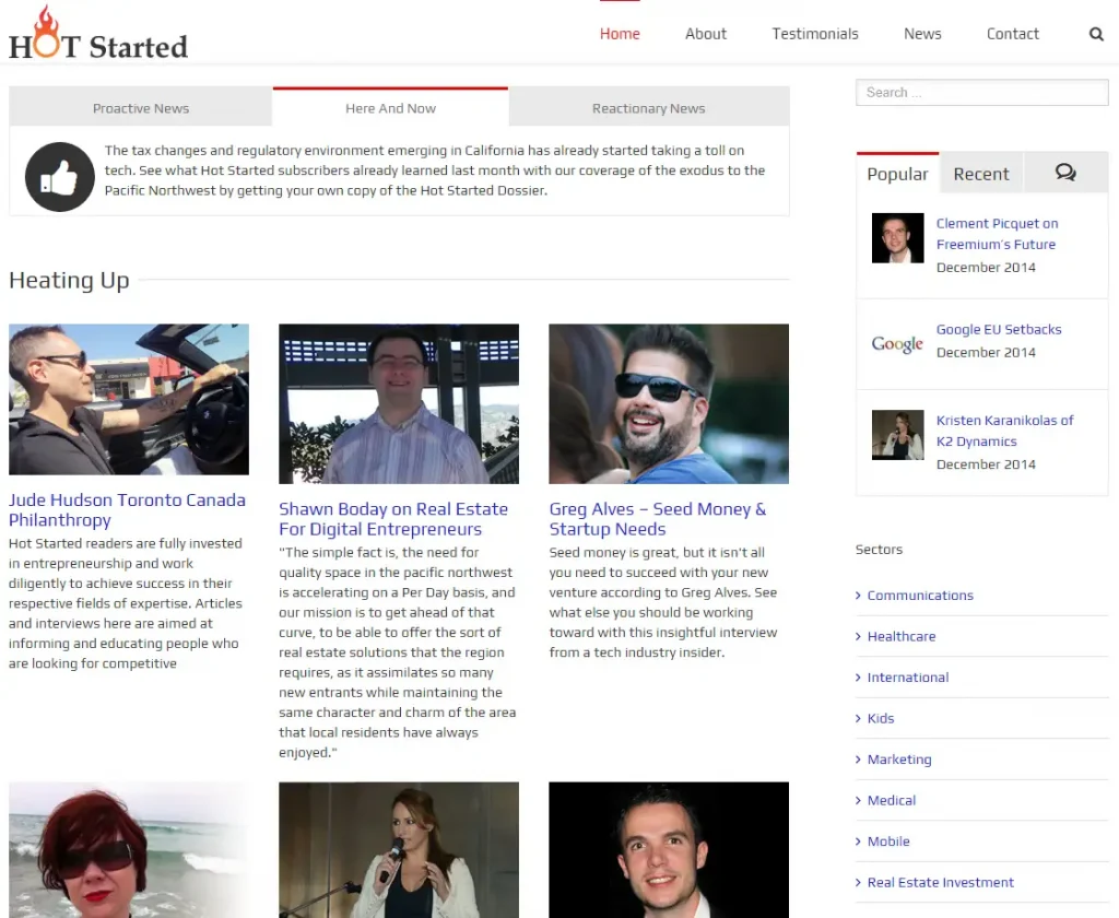 Jude Hudson, Shawn Boday, Greg Alves, Lauren MacEwen, Kristen Karanikolas, Clement Picquet on the shady Hot Started website.